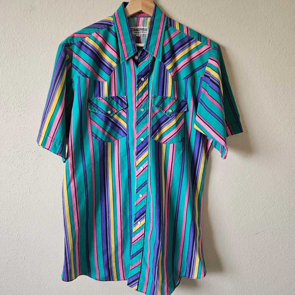 Vintage Corral West Ranchwear Button Up 16 / Large